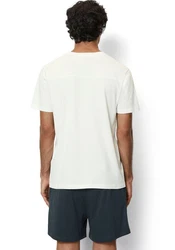 Marc O'Polo T-Shirt mit Logo-Print Blau/Weiß/Dunkelblau