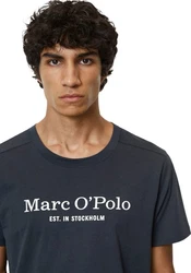 Marc O'Polo T-Shirt mit Logo-Print Dunkelblau/Blau