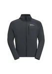 Jack Wolfskin Fleecejacke KOLBENBERG HOODED FZ Dunkelgrau/Dunkelblau/Grau/Hellgrau