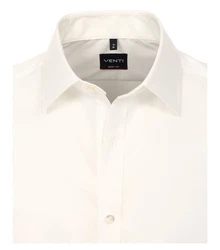 VENTI Kurzarmhemd 001930 Weiß/Creme/Beige