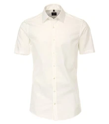 VENTI Kurzarmhemd 001930 Weiß/Creme/Beige