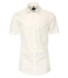 VENTI Kurzarmhemd 001930 Weiß/Creme/Beige