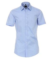 VENTI Kurzarmhemd 001930 Hellblau/Blau