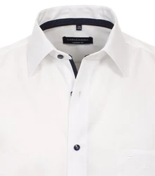 CASAMODA Businesshemd Kurzarm Weiß/Creme