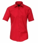 VENTI Businesshemd Kurzarm uni Rot/Dunkelrot