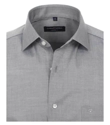 CASAMODA Businesshemd Kurzarm Modern Fit Grau/Dunkelgrau/Hellgrau