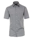 CASAMODA Businesshemd Kurzarm Modern Fit Grau/Dunkelgrau/Hellgrau