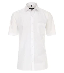 CASAMODA Businesshemd Kurzarm Modern Fit Weiß/Creme