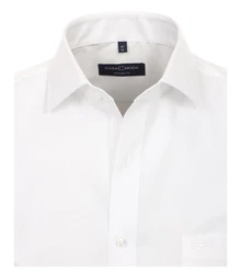 CASAMODA Businesshemd Kurzarm Modern Fit Weiß/Creme