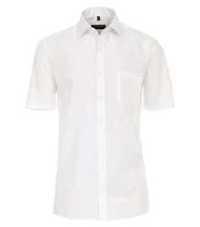 CASAMODA Businesshemd Kurzarm Modern Fit Weiß/Creme