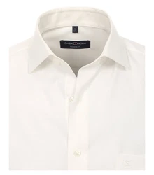 CASAMODA Businesshemd Kurzarm Modern Fit Creme/Weiß/Khaki