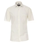 CASAMODA Businesshemd Kurzarm Modern Fit Creme/Weiß/Khaki
