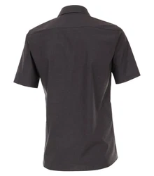 CASAMODA Businesshemd Kurzarm Modern Fit Grau/Dunkelgrau