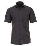 CASAMODA Businesshemd Kurzarm Modern Fit Grau/Dunkelgrau