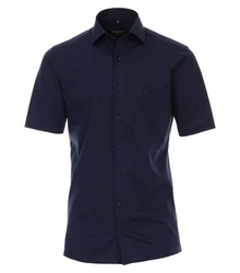 CASAMODA Businesshemd Kurzarm Modern Fit Dunkelblau