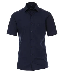 CASAMODA Businesshemd Kurzarm Modern Fit Dunkelblau
