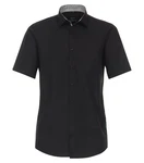 VENTI Businesshemd Kurzarm (634079400) Schwarz/Dunkelgrau/Grau
