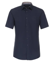 VENTI Businesshemd Kurzarm (634079400) Dunkelblau/Hellblau