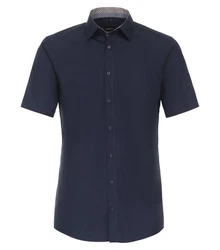 VENTI Businesshemd Kurzarm (634079400) Dunkelblau/Hellblau