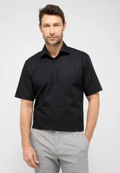 Eterna Kurzarmhemd MODERN FIT Schwarz