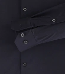 VENTI Businesshemd uni Dunkelblau/Schwarz