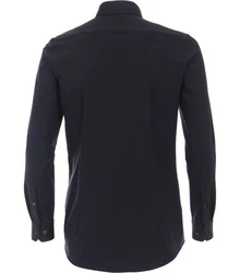 VENTI Businesshemd uni Dunkelblau/Schwarz