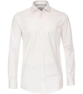 VENTI Businesshemd uni Weiß/Creme/Beige/Braun