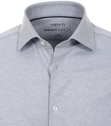 VENTI Businesshemd uni Grau/Blau