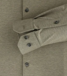 VENTI Businesshemd uni Khaki/Dunkelgrün/Grau
