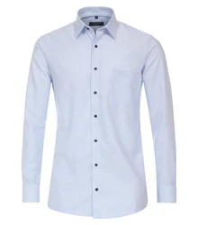 CASAMODA Businesshemd Kent Comfort Fit Hellblau/Dunkelblau/Blau