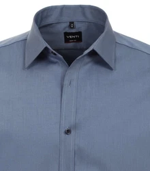 VENTI Businesshemd Body Stretch Kentkragen Blau/Dunkelblau/Grau