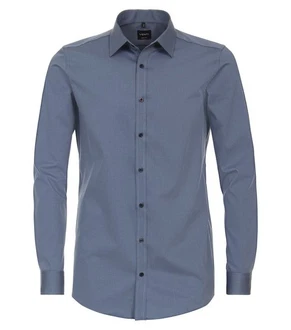 VENTI Businesshemd Body Stretch Kentkragen Blau/Dunkelblau/Grau VENTI Businesshemd Body Stretch Kentkragen Blau/Dunkelblau/Grau
