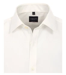 VENTI Businesshemd Body Stretch Kentkragen Weiß/Creme/Khaki/Beige