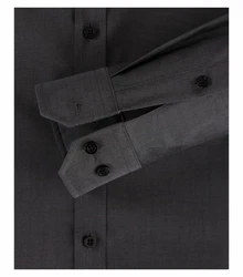 VENTI Businesshemd Body Stretch Kentkragen Grau/Dunkelgrau/Schwarz