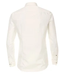 VENTI Businesshemd Uni Creme/Weiß/Beige