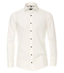 VENTI Businesshemd Uni Creme/Weiß/Beige