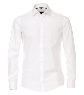 VENTI Businesshemd Uni Weiß/Creme