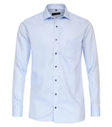 CASAMODA Businesshemd uni Hellblau/Blau