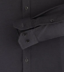 VENTI Businesshemd Body Stretch Kentkragen Dunkelgrau/Grau/Dunkelblau
