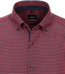 VENTI Hemd Modern Fit 123942400 Rot/Dunkelrot