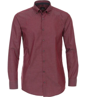 VENTI Hemd Modern Fit 123942400 Rot/Dunkelrot