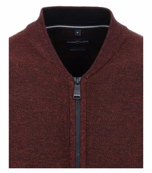 CASAMODA Strickjacke Braun/Dunkelrot/Bordeaux/Dunkelbraun