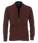 CASAMODA Strickjacke Braun/Dunkelrot/Bordeaux/Dunkelbraun