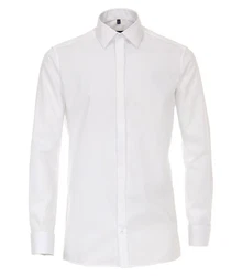 CASAMODA Businesshemd uni Weiß/Creme