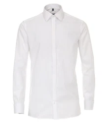 CASAMODA Businesshemd uni Weiß/Creme