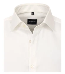 VENTI Langarm Businesshemd Weiß/Creme/Beige/Khaki