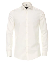 VENTI Langarm Businesshemd Weiß/Creme/Beige/Khaki