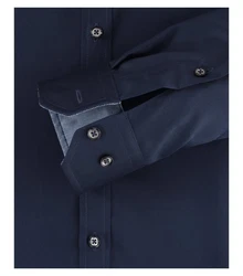 VENTI Businesshemd Button-down (103522600) Dunkelblau/Hellblau