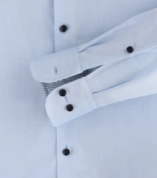 CASAMODA Businesshemd uni Hellblau/Blau/Dunkelblau