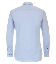 CASAMODA Businesshemd uni Hellblau/Blau/Dunkelblau